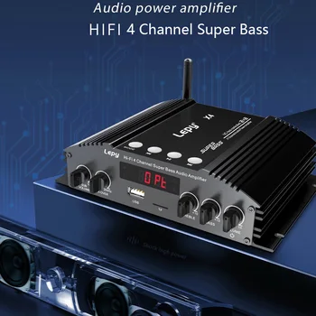 LEPY X4 Bluetooth HI-FI 4-канальный Усилитель звука Super Bass Поддержка коаксиального оптического входа USB TF Музыкальный выход без потерь